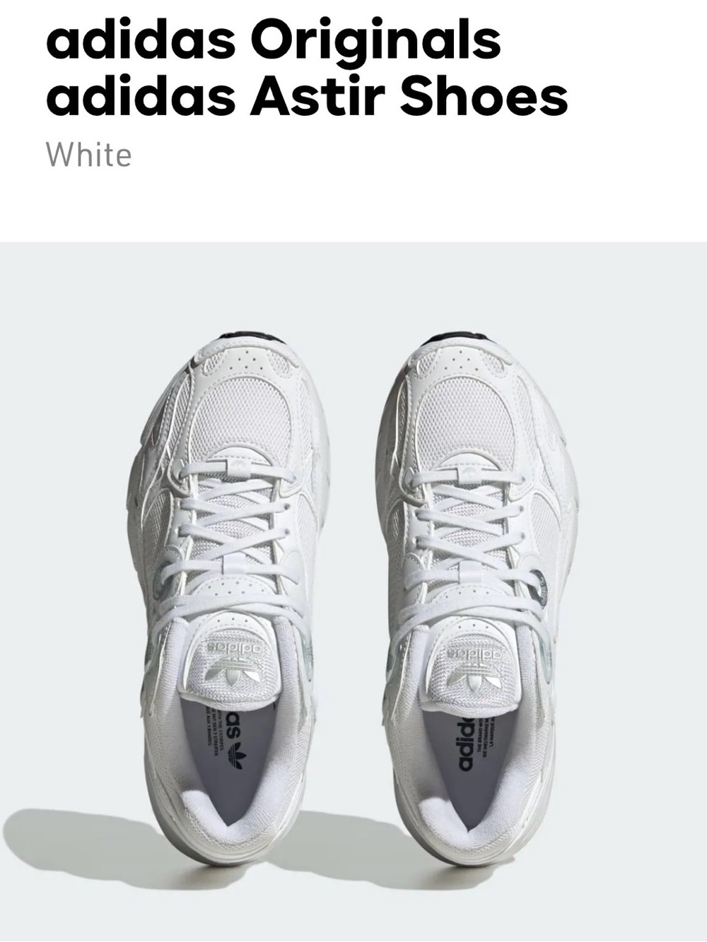 adidas Originals Astir White Low-Top Sneakers